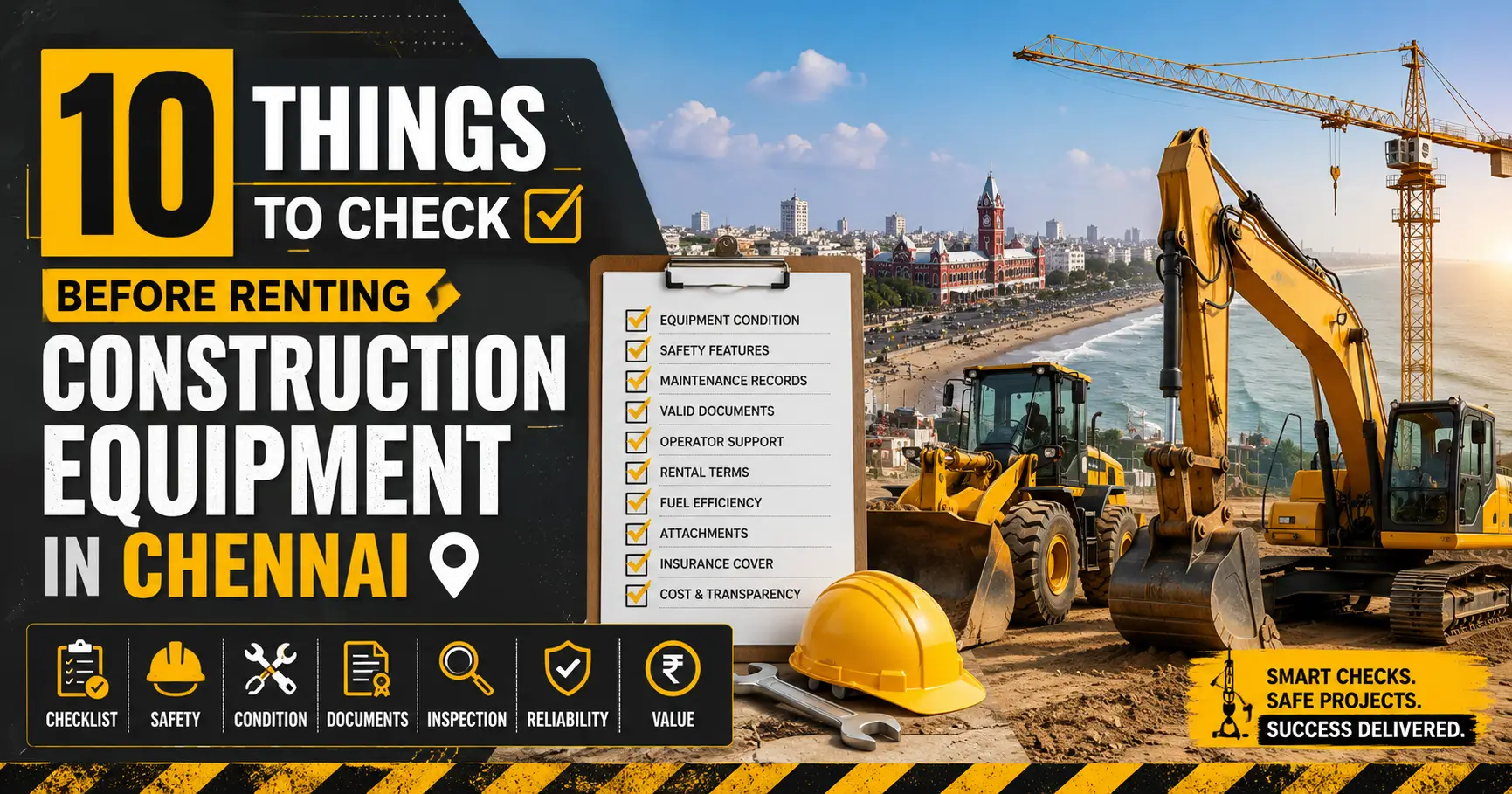 10 Things to Check Before Renting Construction Equipment in Chennai